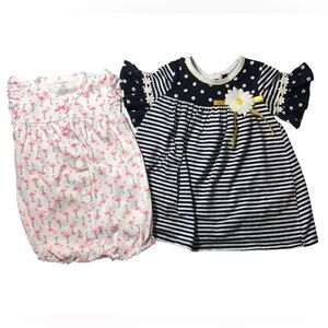 Little Girl Bundle 18 month‎ Romper 12 month dress Bonnie Baby Carters